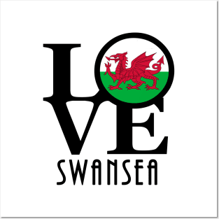 LOVE Swansea Wales Posters and Art